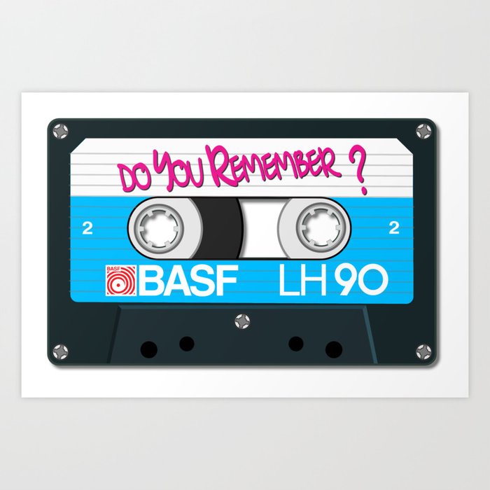 Vintage Audio Tape - BASF - Do You Remember? Art Print