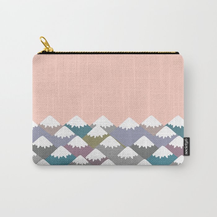 Nature background with Mountain landscape. Gray, pink, blue navy ...