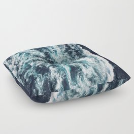 DARK BLUE OCEAN Floor Pillow