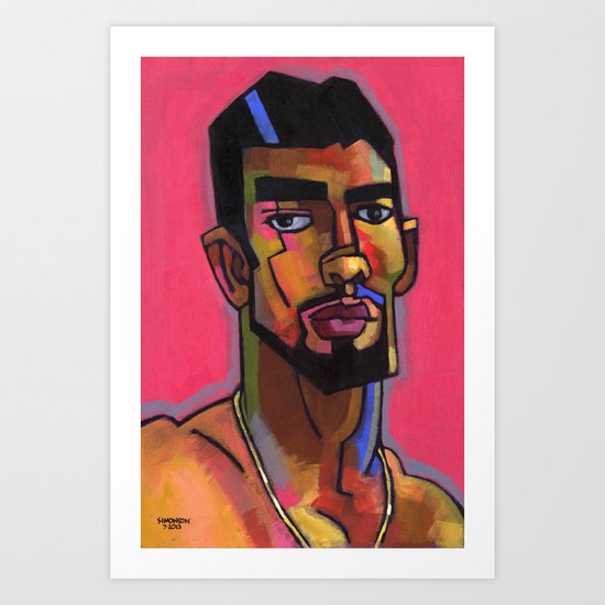 Marco with Gold Chain Art Print