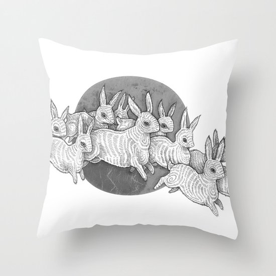 Leporidae Throw Pillow