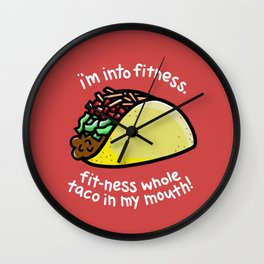 Fitness Taco Wall Clock