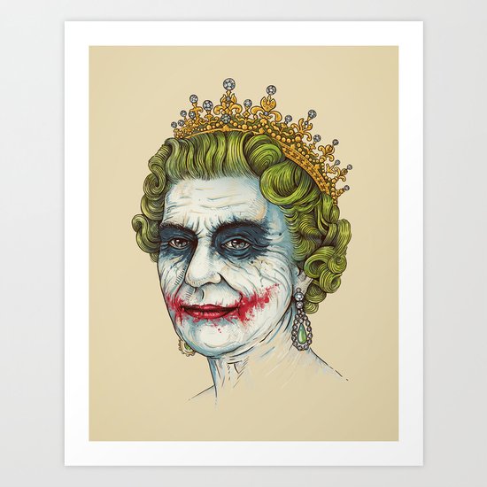 God Save the Villain! Art Print