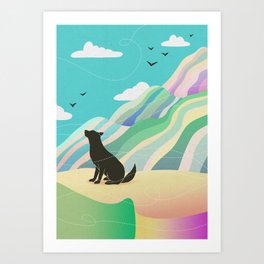 Wind in the Canyon Art Print