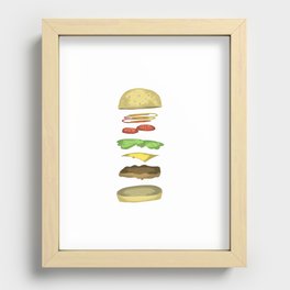 Layered Burger Recessed Framed Print