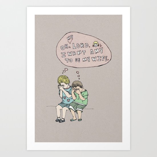 A little prayer series-2 Art Print