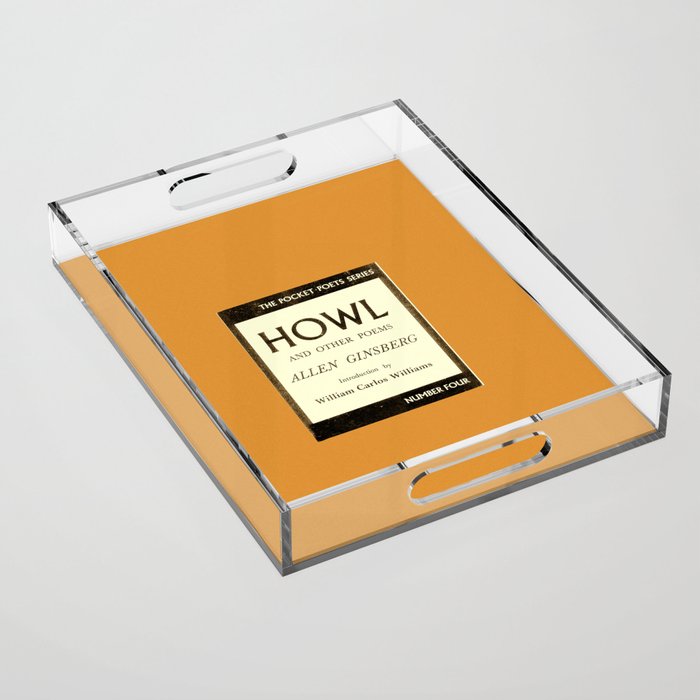 Allen Ginsberg Howl Poems | Literature Art Print  Acrylic Tray