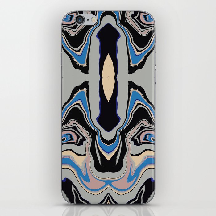 Symmetrical liquify abstract swirl 09 iPhone Skin