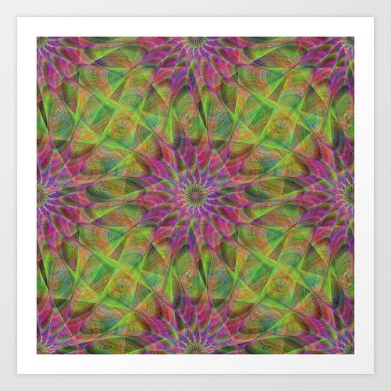 Fractal pattern Art Print