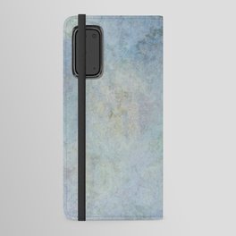 Blue watercolor marble Android Wallet Case