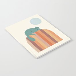 Abstraction_CUTE_CAT_SLEEP_SWEET_DREAM_POP_ART_1216A Notebook