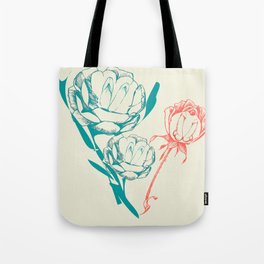 Phallic Floral Tote Bag