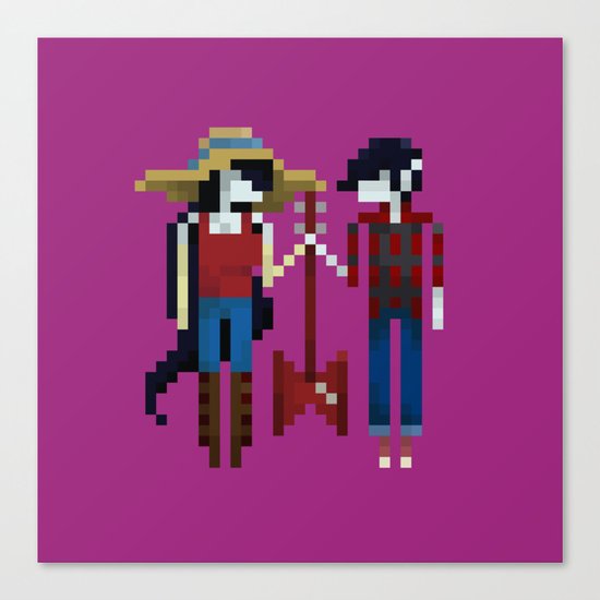 The Vampire Queen and King Canvas Print
