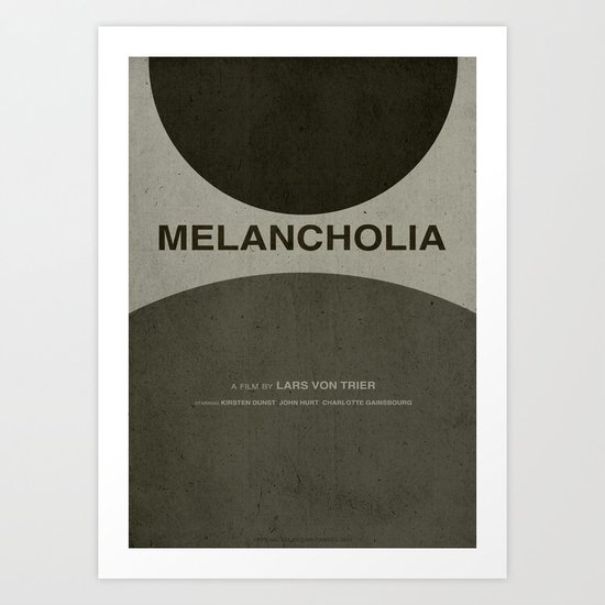 Melancholia - MINIMALIST POSTER Art Print