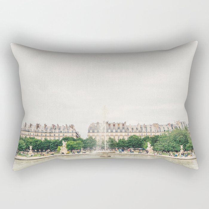 Summer at the Jardin de Tuileries, Paris, France Rectangular Pillow