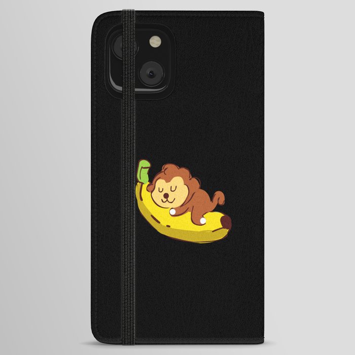 Sleeping Monkey iPhone Wallet Case