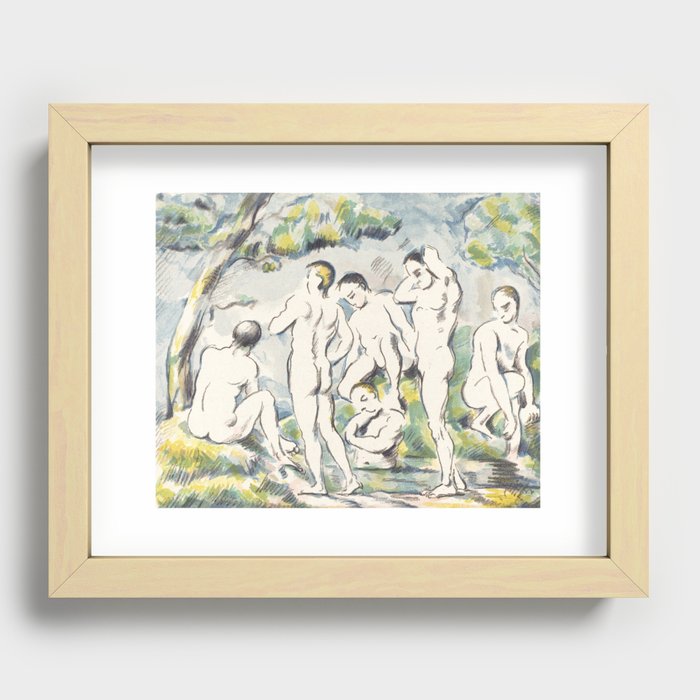 The Bathers Recessed Framed Print