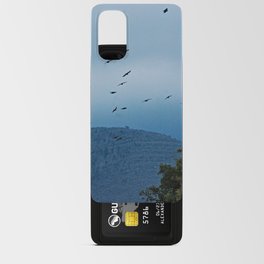 Ravens Flying Birds Clouds Mountains Landscape Android Card Case