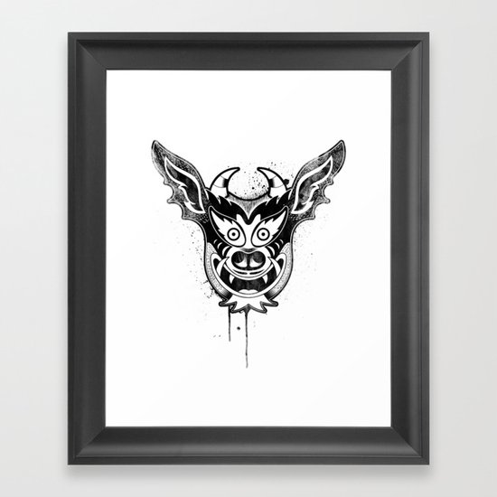 Yare Devil mask #1 Framed Art Print