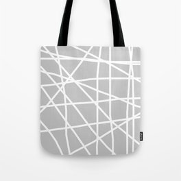 Doodle (White & Gray) Tote Bag