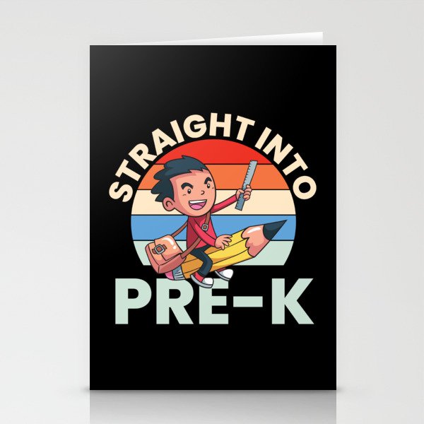 Straight Into Pre-K Stationery Cards