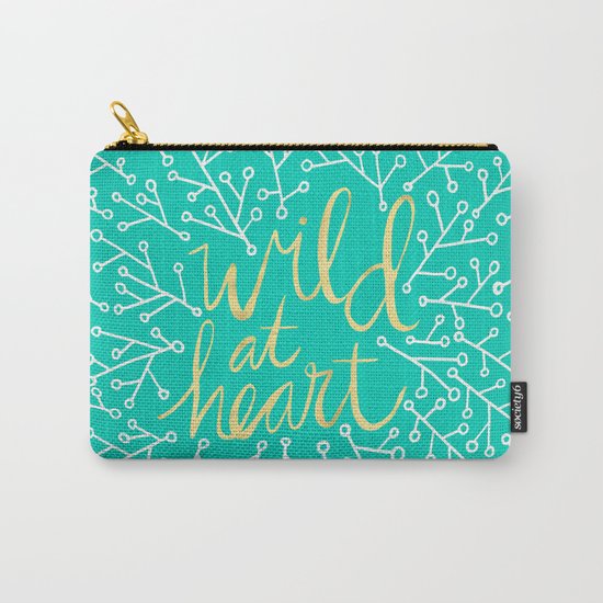 Wild at Heart – Turquoise Carry-All Pouch