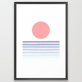 Sunset @ Sunrise (Blue) Framed Art Print