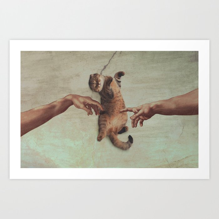 Touch off a Kitty Art Print