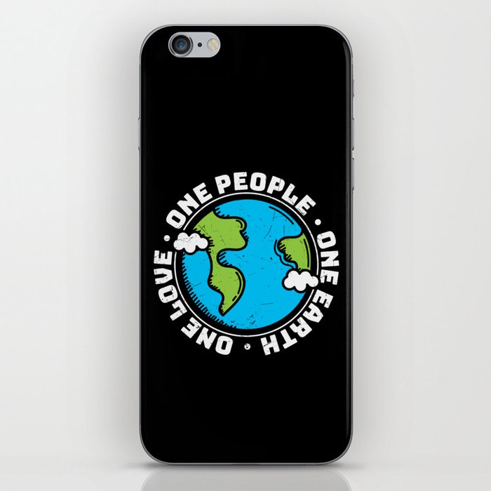 One People One Earth One Love iPhone Skin