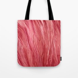 Pink Feather Texture Tote Bag