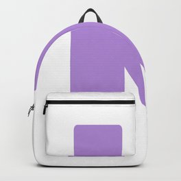 K (Lavender & White Letter) Backpack