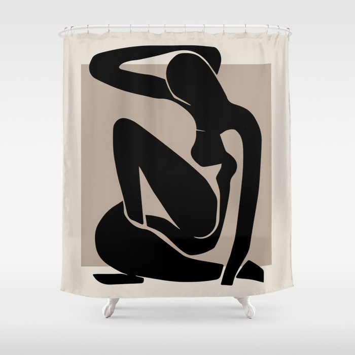 Female Matisse Print, Henri Matisse, Matisse Poster, Matisse Art,Matisse Cut Out, Fine Art Print Shower Curtain