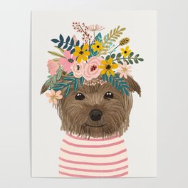 Floral Yorkshire Poster