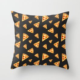 Cool and fun pizza slices pattern Throw Pillow