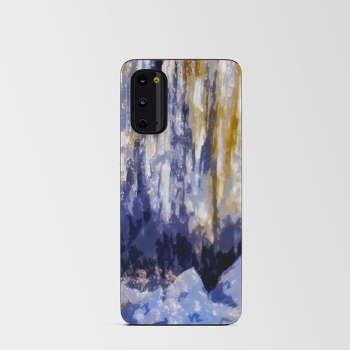 Abstract Lavender Stripes Android Card Case
