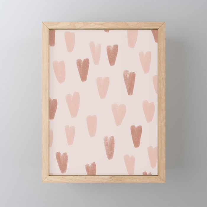 Soft Valentine  Framed Mini Art Print