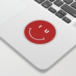 indiana university smiley face Sticker