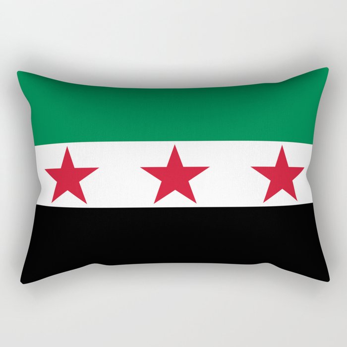 Independence flag of Syria Rectangular Pillow