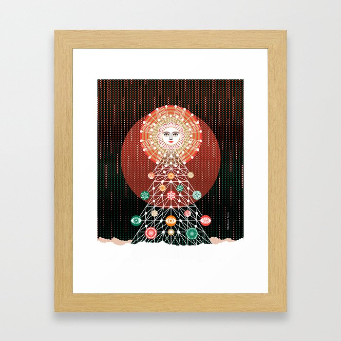 Christmas Tree by ©2018 Balbusso Twins Framed Art Print