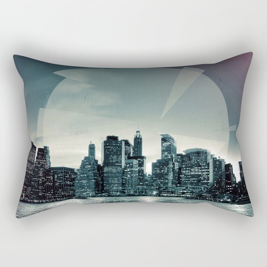 Manhattan Night Rectangular Pillow