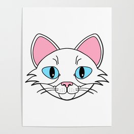 White Cat Poster