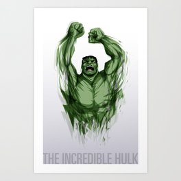 The Hulk Art Print