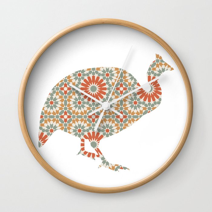 TURKEY SILHOUETTE WITH PATTERN Wall Clock