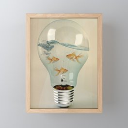 IDEAS AND GOLDFISH 03 Framed Mini Art Print