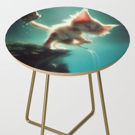 Gato en fondo del mar Side Table