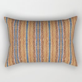 Abstract Mayla Argus Pheasant Stripes Rectangular Pillow
