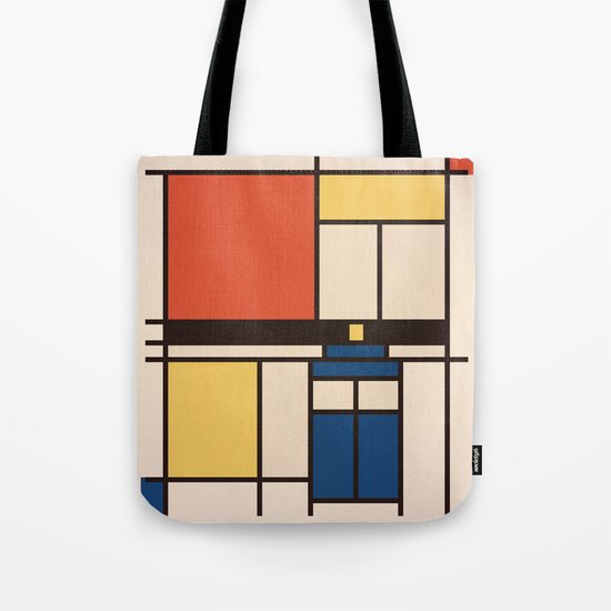 Mondrian Who Tote Bag