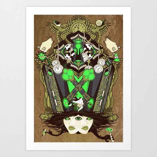 Molly Can't Make Up Her Mind Art Print