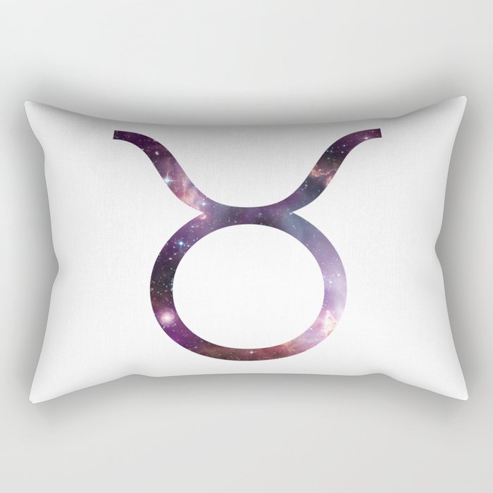 Taurus Zodiac Symbol Rectangular Pillow