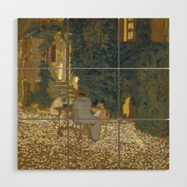 Edouard Vuillard Repast In A Garden Wood Wall Art